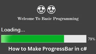 How to make ProgressBar in c using Visual Studio