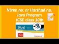 I Niven number Java Program l class 10 icse program