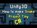 Unity3D Project Tiny C SNAKE Part 1 Input movement and screen wrapping