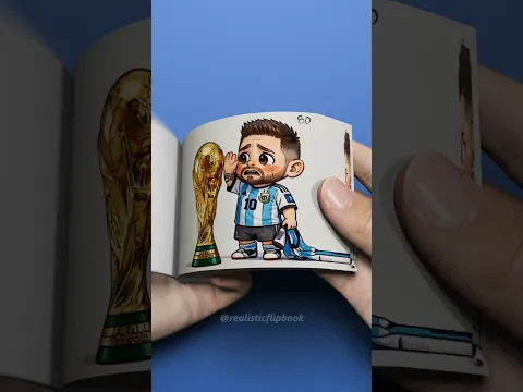 Lionel Messi Final Goodbye To World Cup FlipBook #shorts