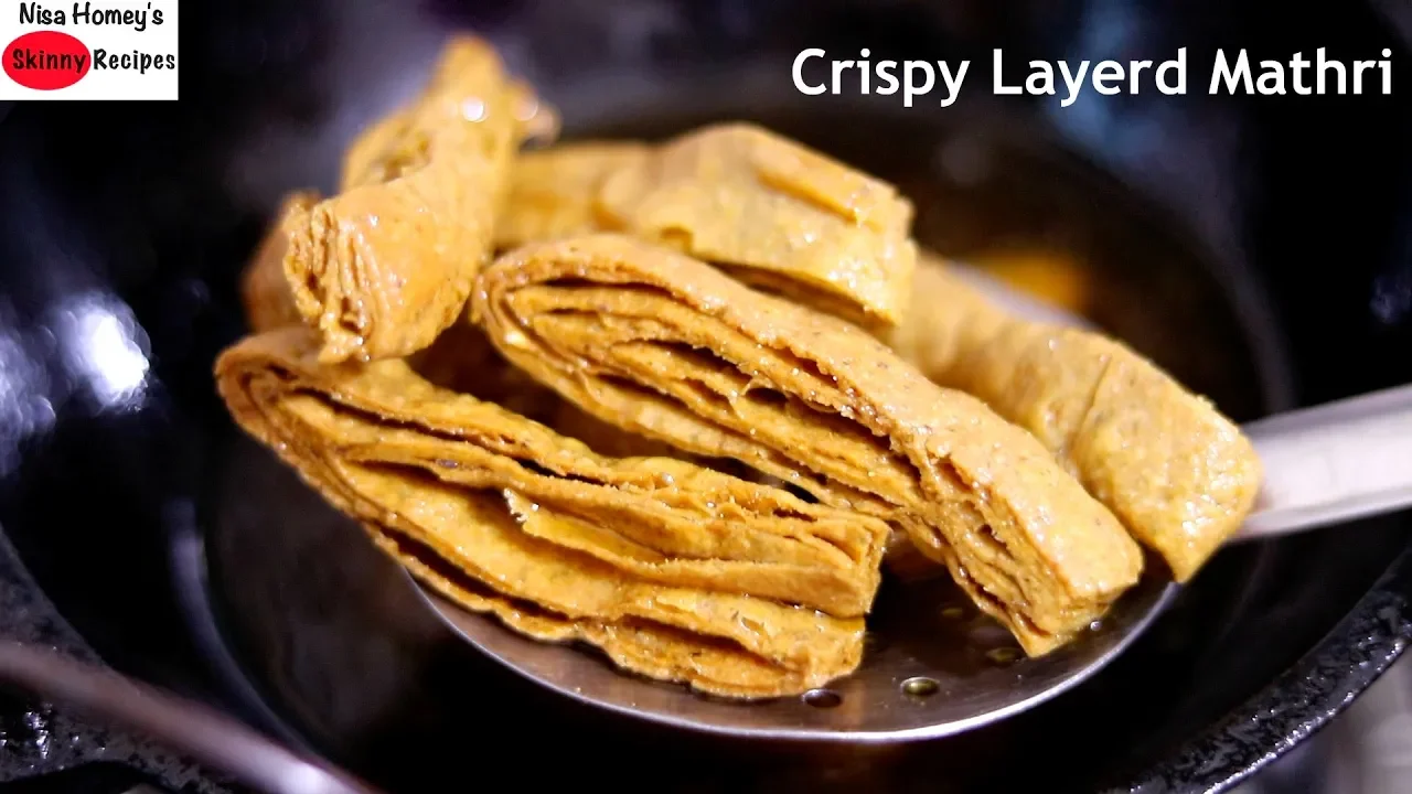 Atta Lachha Mathri Recipe - How To Make Khasta Crispy Khapli Wheat Mathri   Skinny Recipes