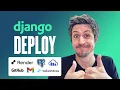 Django Deploy with Render PostgreSQL Cloudinary Gmail Github Tailwind