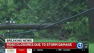 Road closures remain in place in Orange due to storm damage