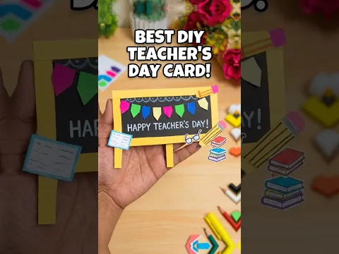 Easy DIY Teacher’s Day Card 🎨📚 | Handmade Blackboard Craft | Best Teacher’s Day Gift ❤️#craft