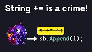 Make Your Loops 100x Faster Using StringBuilder