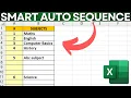 How to Automate Lists in Excel Auto Populate Sequence IF COUNTA and MAX Function