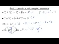 Algebra 2 Introduction to Operations with Complex Numbers
