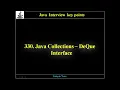 330 Java Collections - Deque Interface