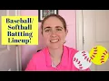 How to Order Your Batting Lineup Baseball and Softball Batting Lineup Tips