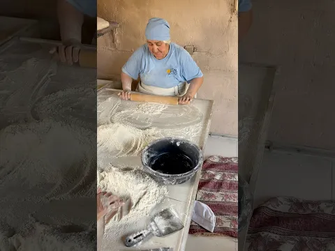 How Lavash bread is baked in Armenia
