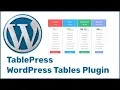 TablePress - WordPress Tables Plugin To Create Responsive Tables 2018