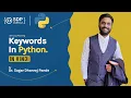 Keyword in Python in Hindi Method for Keyword in Python How Many Keyword In Python SDP Guruji