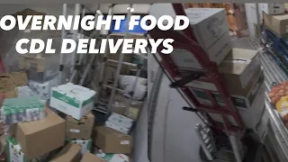 Delivering OVERNIGHT as a Rookie CDL Truck Driver Foodservice