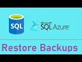 Azure SQL Database Manage Restore Backups - EP02