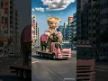 Download Lagu Evolution of lion and elephant on boat to Ballerina Cappuccina riding elephant on truck