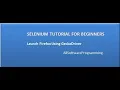 How to launch Firefox Browser in Selenium Webdriver 3 with GeckoDriver