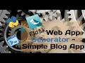 How to create flask web app with python