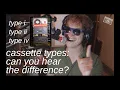 Download Lagu Cassette types: can you hear the difference?  Recording on type i, ii, and iv ||| MADE ON TAPE