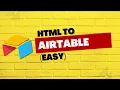 How to Connect an HTML Form to Airtable Using JavaScript No Backend Needed
