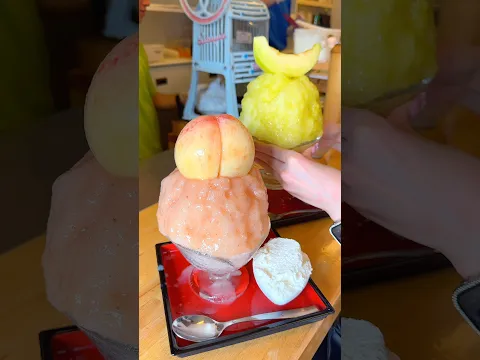 老舗かき氷屋が作るフルーツが主役の贅沢かき氷🍧