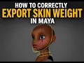 How to Export Import Skin Weights in Autodesk Maya XML Method