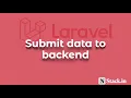 13 Submit form data to backend