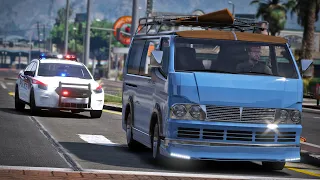 Surfs up in This Pursuit Getaway Challenge in GTA RP