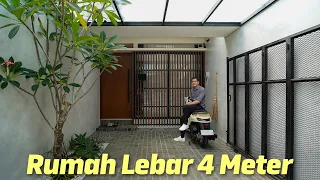 Rumah Lebar 4 Meter yg Cakep Luar Dalem!