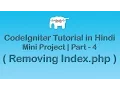 Codeigniter Project Tutorial in Removing Index php