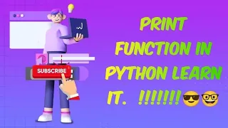Print function in python learn it