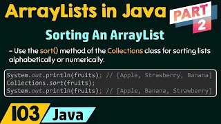 ArrayLists in Java Part 2