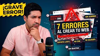 7 Errores al Comprar Hosting y Crear tu Sitio Web
