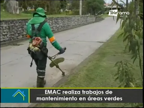 EMAC realiza trabajos de mantenimiento en áreas verdes