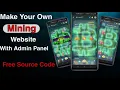 Make Your Own Mining Website With Auto Deposit Mining Website Free Source Code
