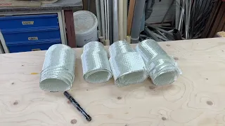 30 April 2023  Laminating one side of keel