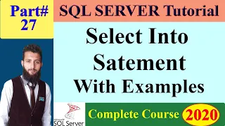 SQL Server Course 27 SQL INSERT INTO SELECT Statement - Insert all data from one table to another
