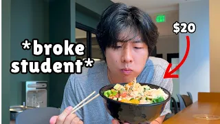 what i EAT in a WEEK as a BROKE college student (help)