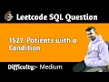 Patients With a Condition Leetcode SQL Questions
