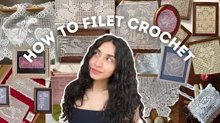 beginner's guide to FILET CROCHET (3 easy methods to help you *actually* start creating)