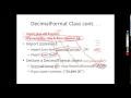 DecimalFormat Class