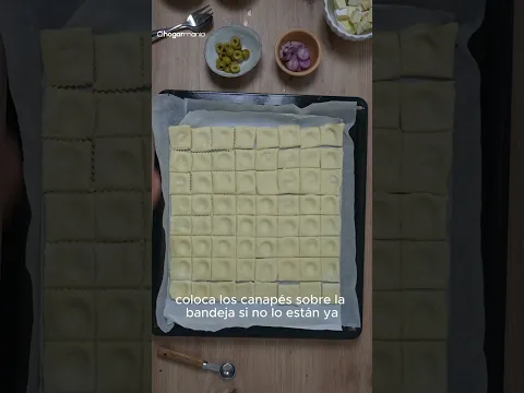 Canapés de hojaldre para navidad