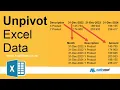 Convert report to database with Excel PowerQuery s Unpivot