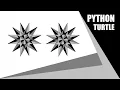 Python Turtle - Draw 3D Star Shape in Python Turtle Graphics Star Pattern By