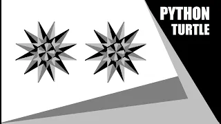Python Turtle - Draw 3D Star Shape in Python Turtle Graphics Star Pattern By