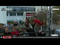 The Ohio State crowd shows a warm welcome for A J Hawk his family The Pat McAfee Show