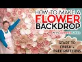 Paper Flower Wall Decorations Full 8x8 Backdrop - Everything You Need