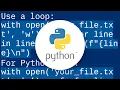 Writing a list to a file with Python with newlines