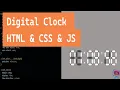 Unveiling the Digital Clock Create 7 Segment Effect using Html CSS Java Script