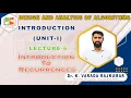 LEC 6 Recurrences DESIGN AND ANALYSIS OF ALGORITHMS DAA