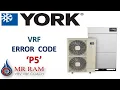 YORK VRF ERROR CODE P5 ENGLISH